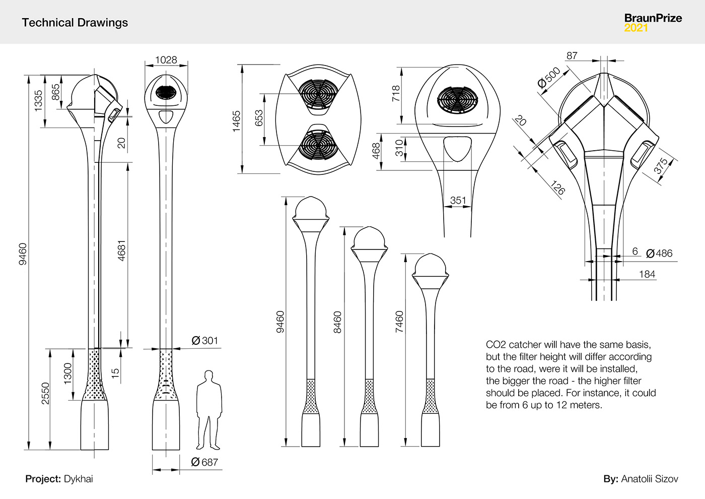 street lamp，Air purification，outdoor，concept，