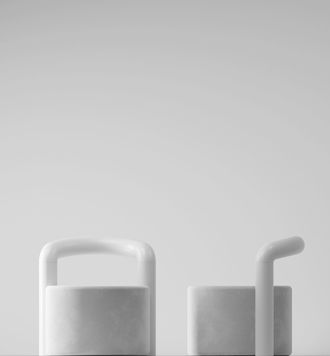 chair，white，Minimalism，concept，furniture，