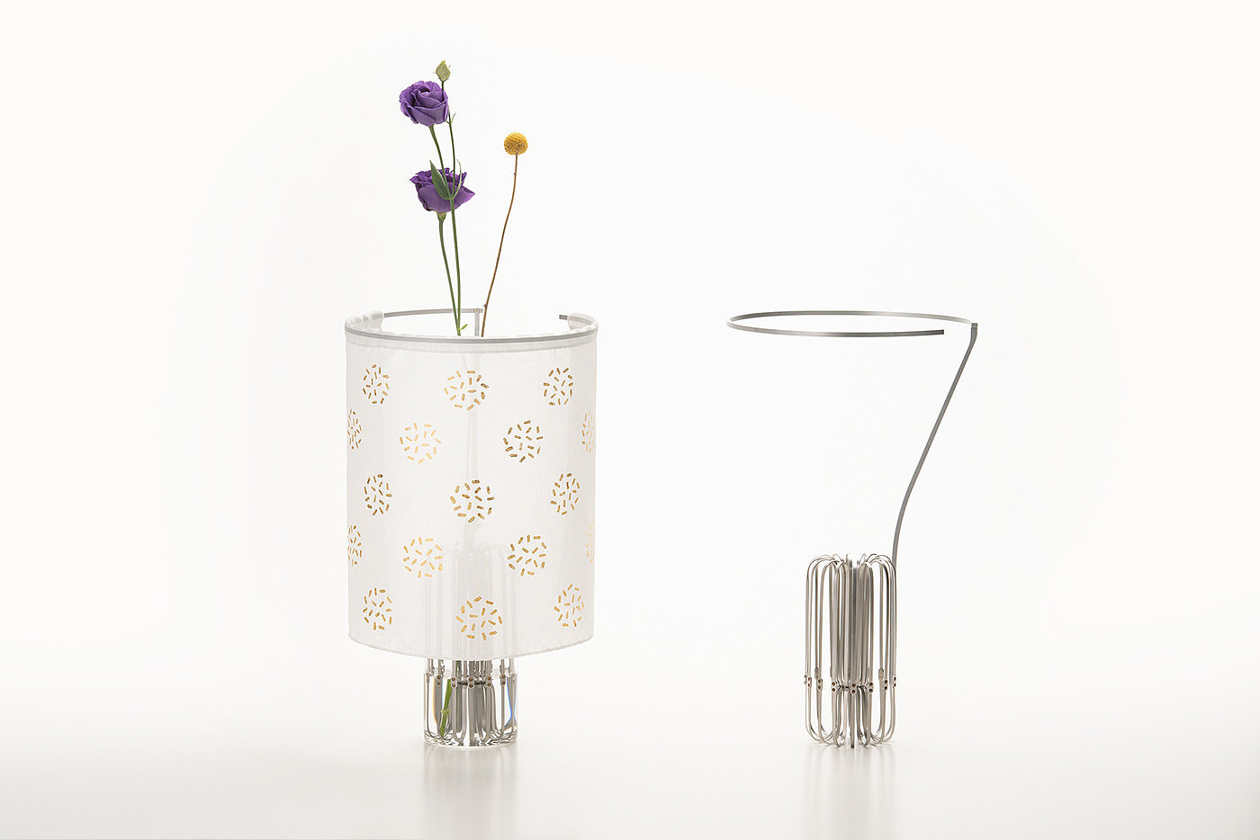 vase，Art，Gold foil，silk，