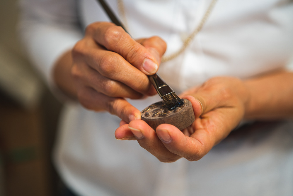 vase，Art，Gold foil，silk，