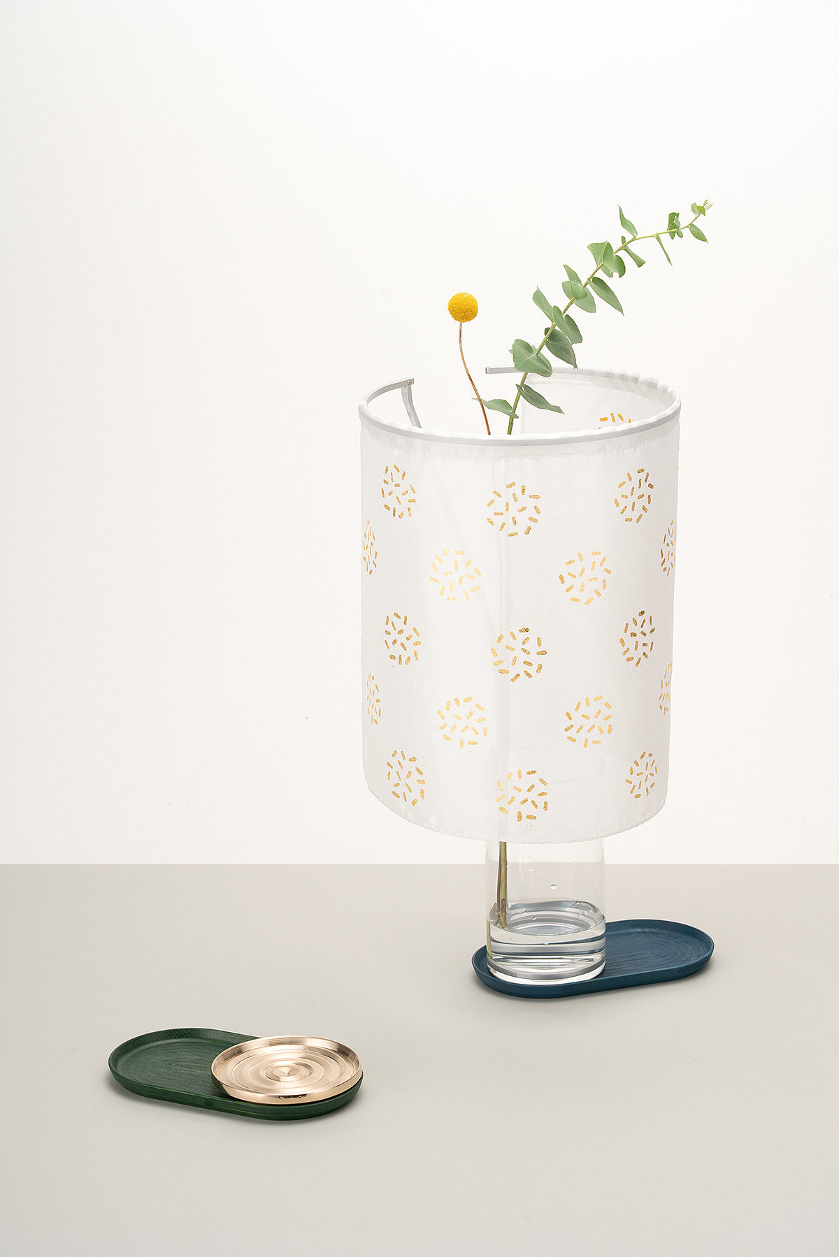 vase，Art，Gold foil，silk，