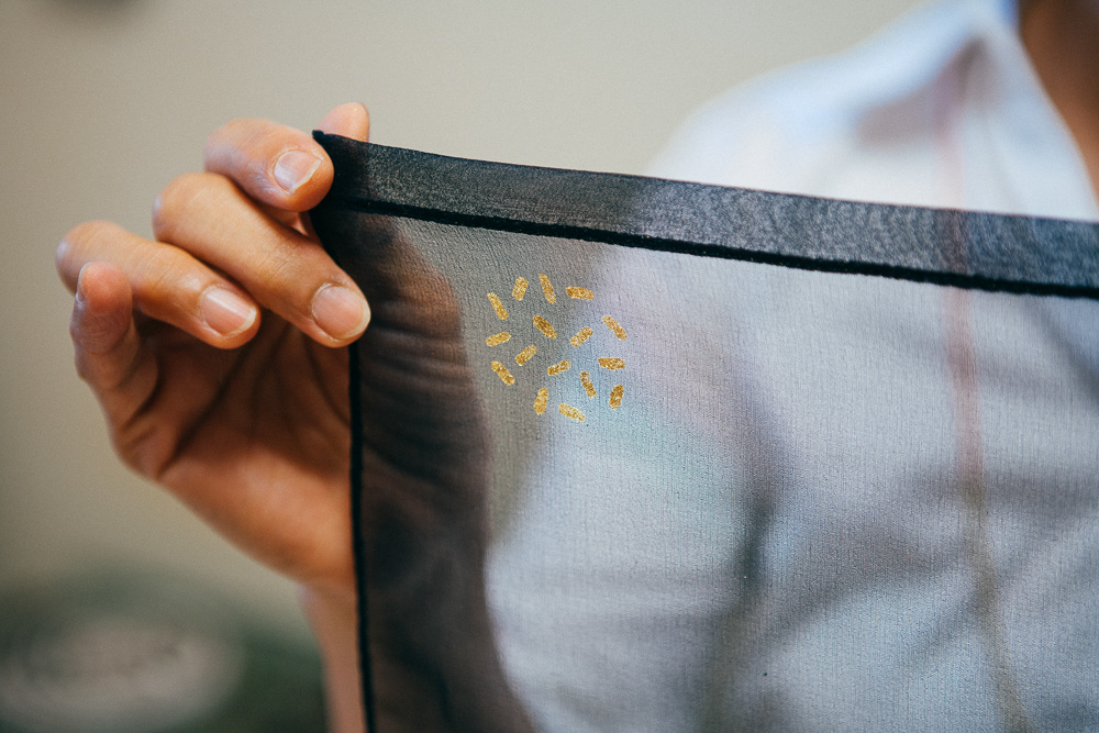 vase，Art，Gold foil，silk，