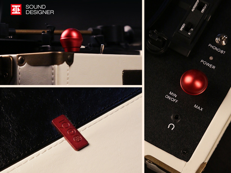 Black glue machine，Suitcase type vinyl record player，Integrated record player，