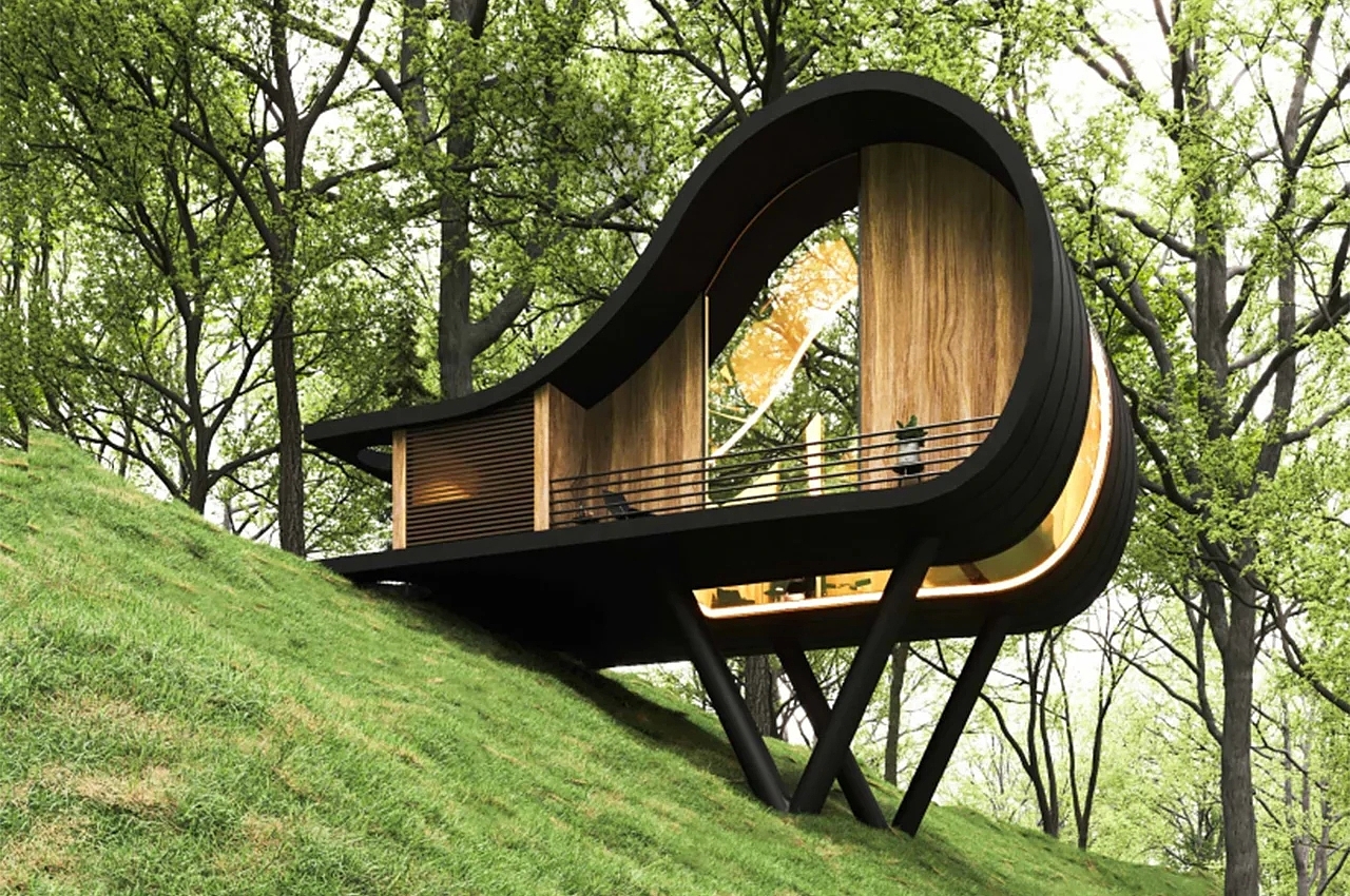 Hobbit style，Milad Eshtiyaghi，Forest House ，Architecture，