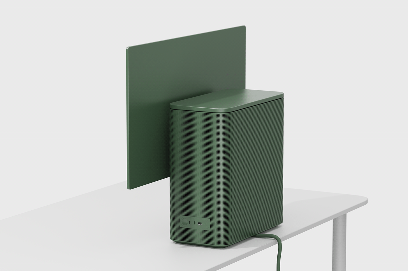 WS1，concept，workstation，imac，to work in an office，Wireless charging，