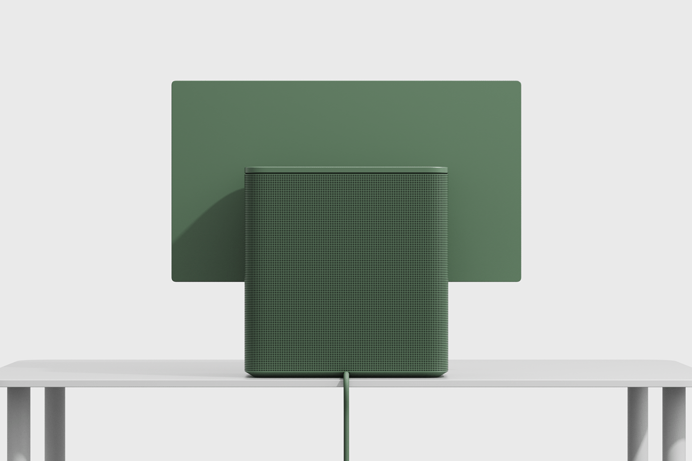 WS1，concept，workstation，imac，to work in an office，Wireless charging，