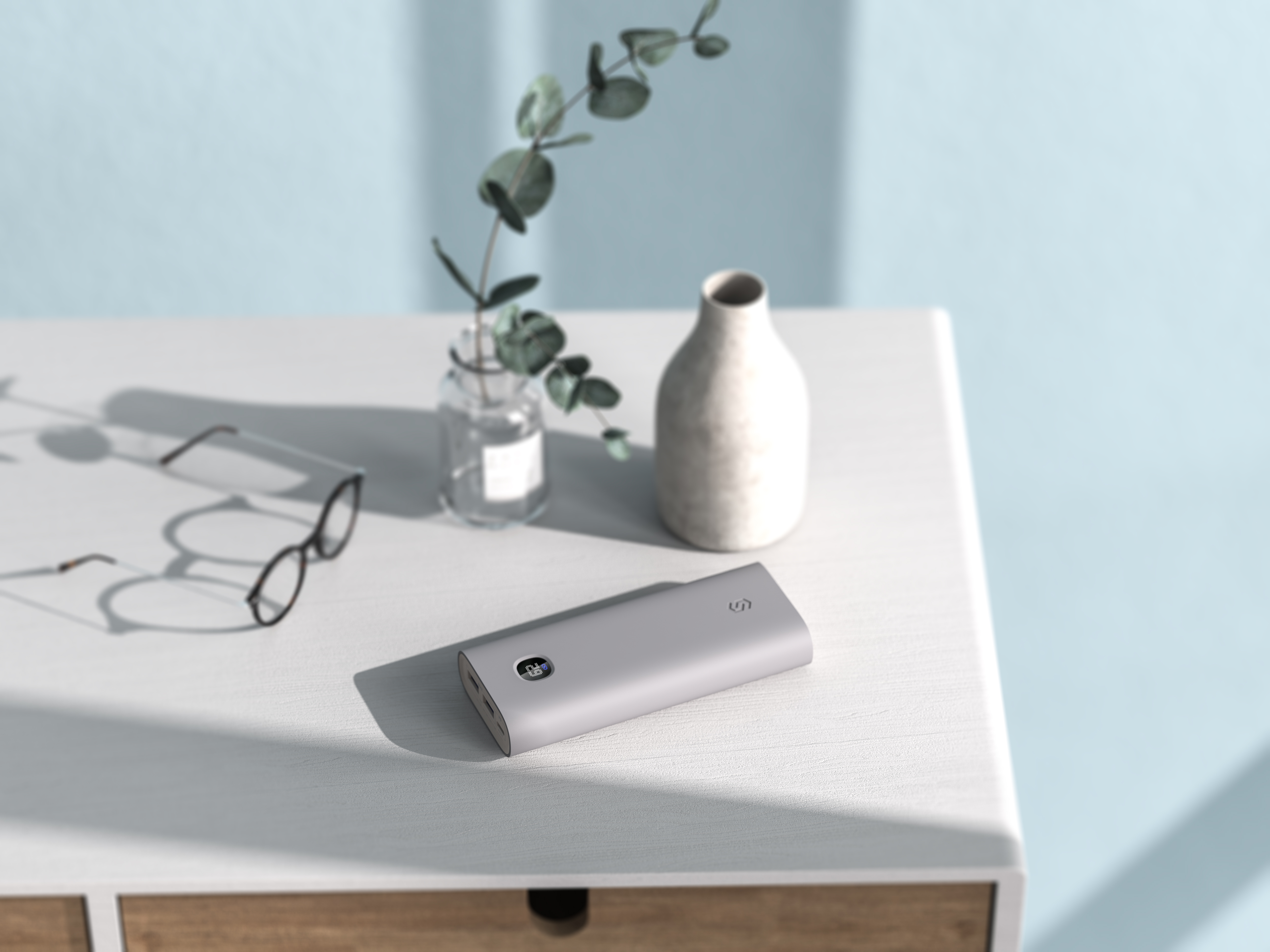 portable source，portable battery，industrial design，Simplicity，electronic product，cmf，Digital display，product design，