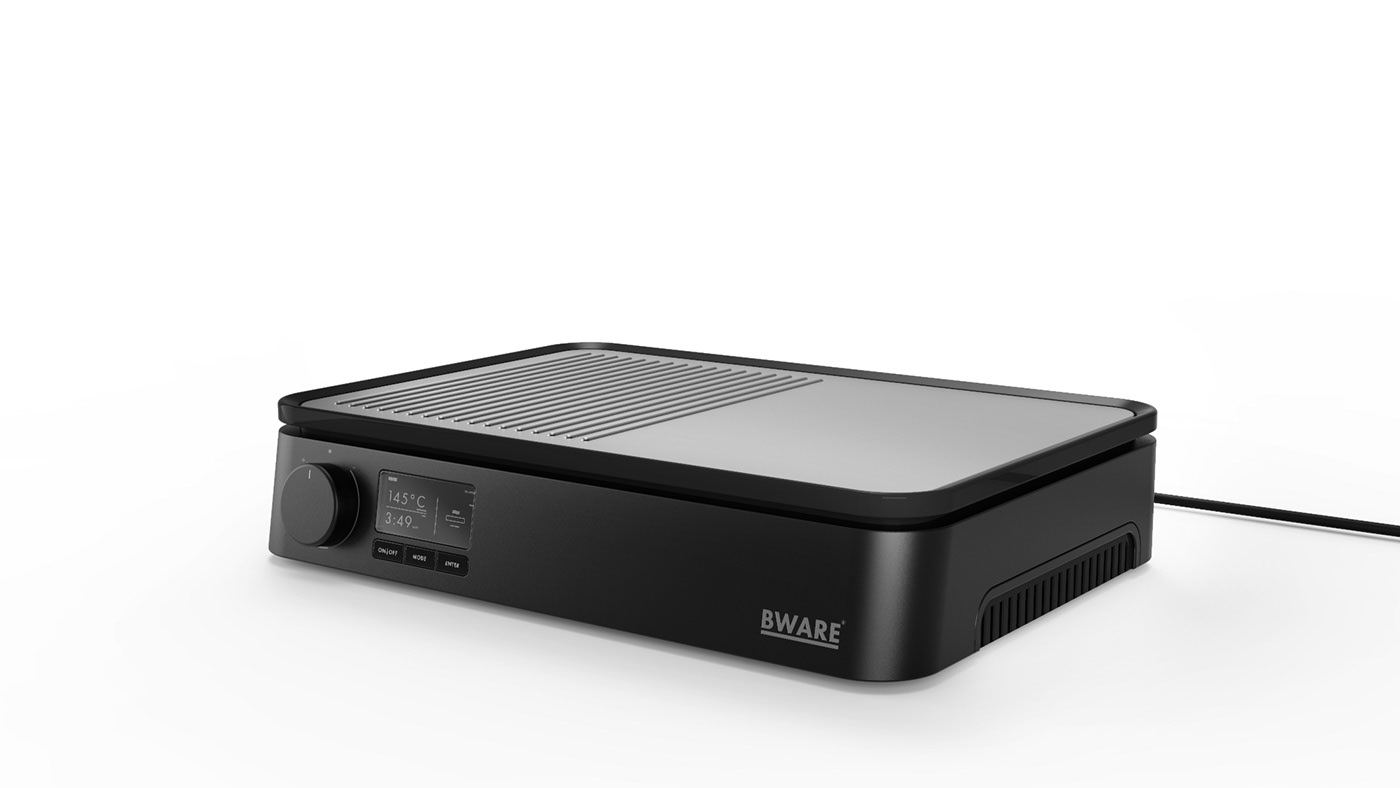 Cooking food，Roast，industrial design，Minimum kitchen，