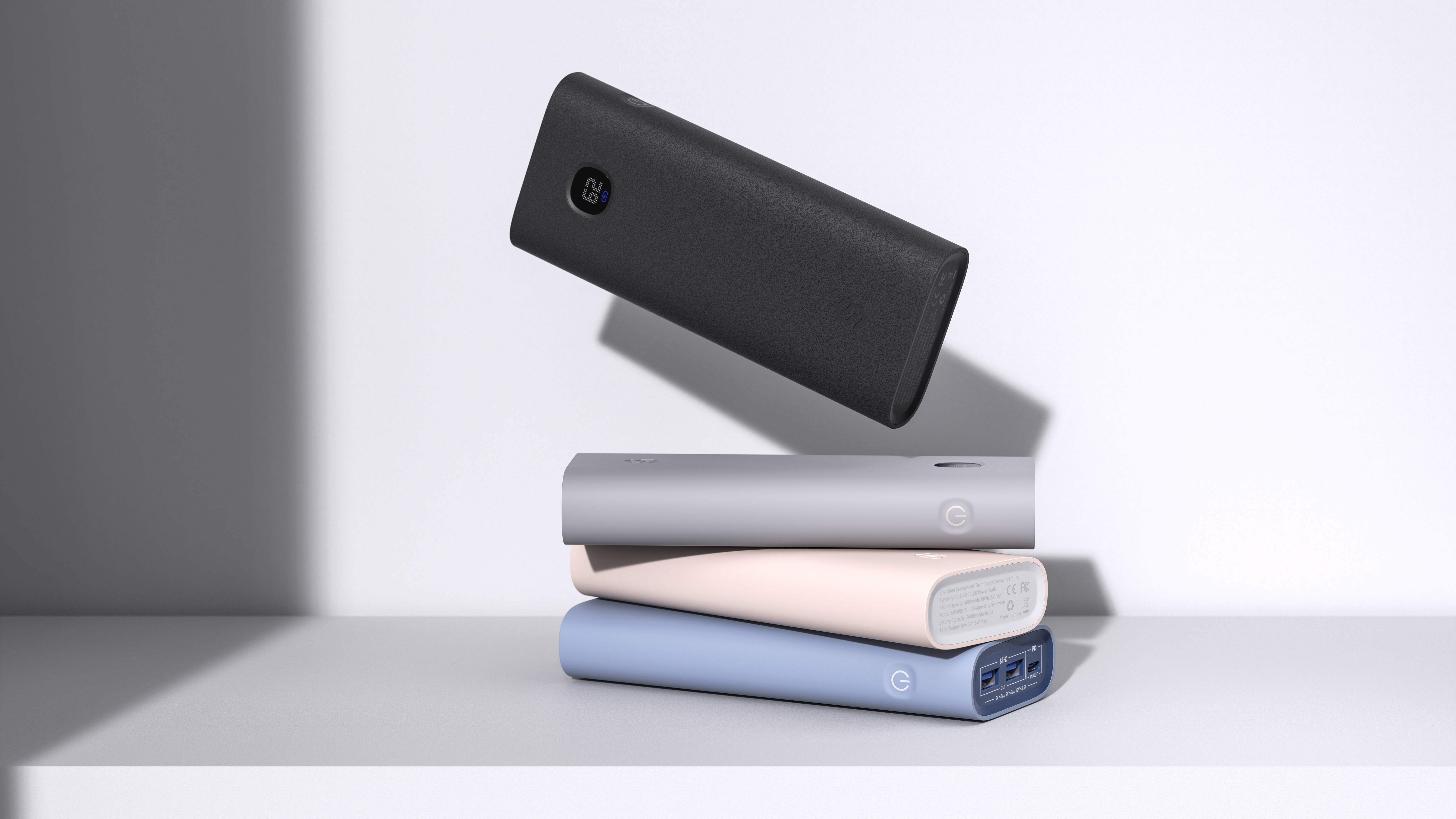 portable source，portable battery，industrial design，Simplicity，electronic product，cmf，Digital display，product design，