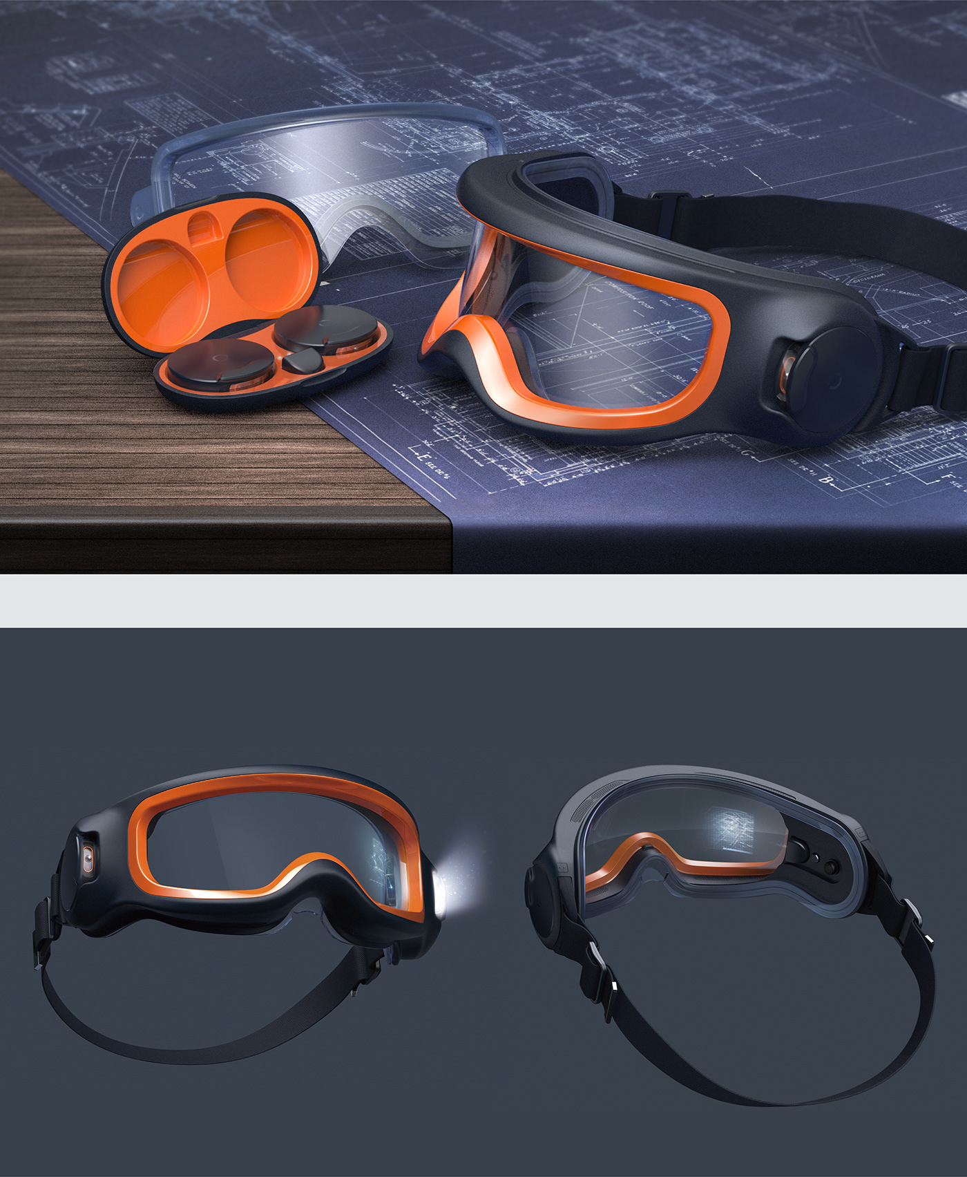 Industrial goggles，Goggles，modularization，