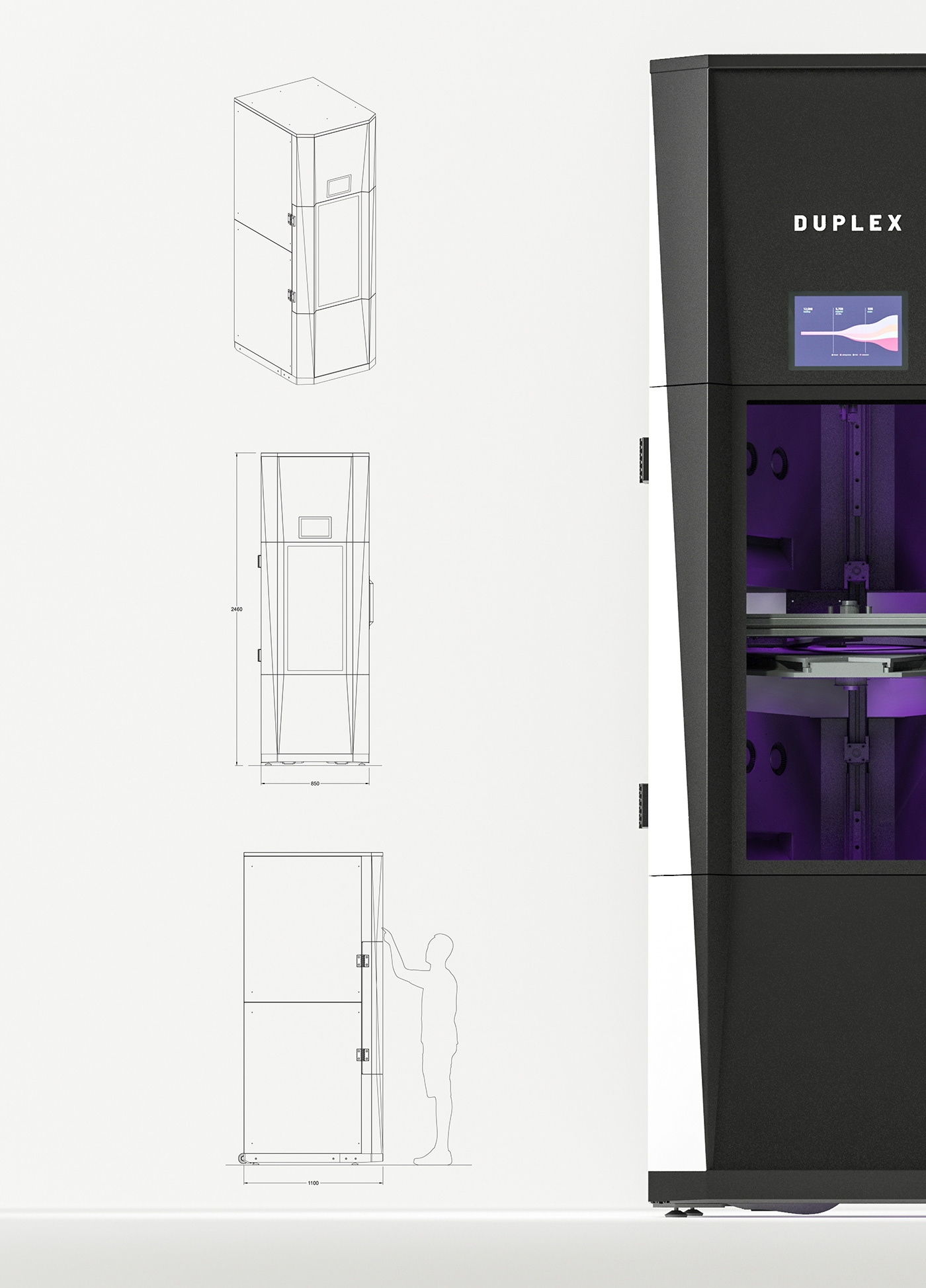 Duplex，3D printer，Digital，electronic product，