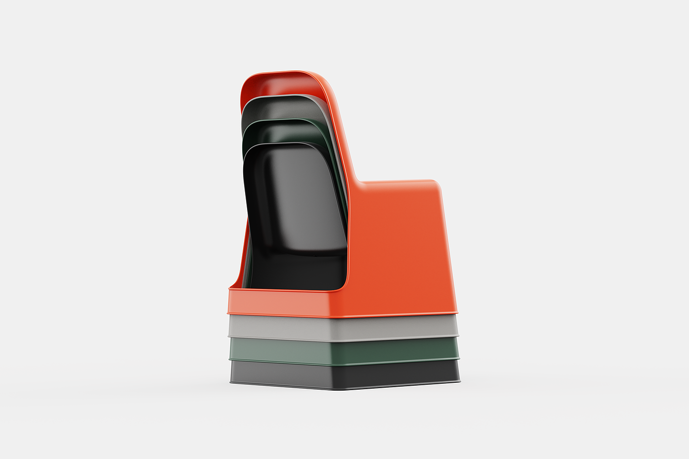 BLOC 01，Minimalist Aesthetics，chair，