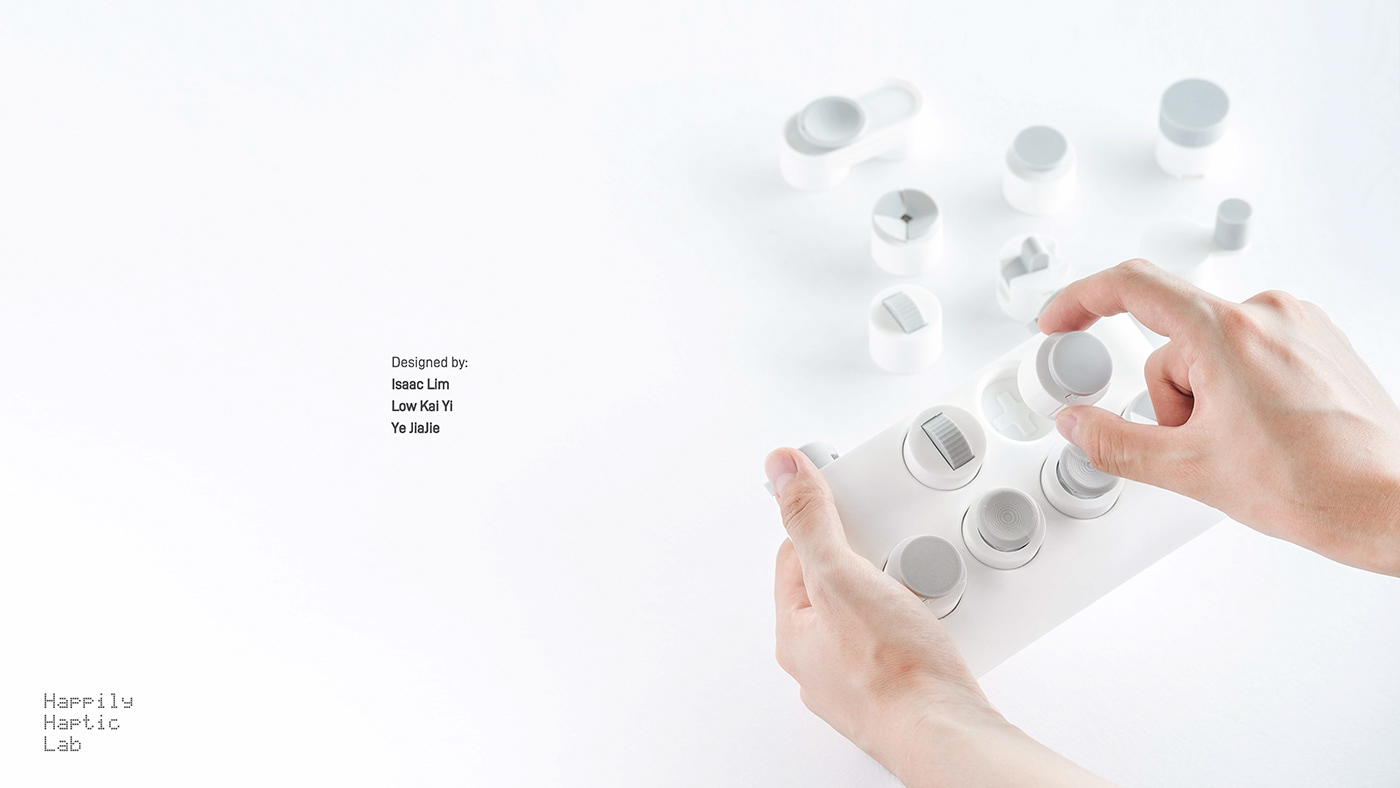 Happily Haptic Lab，Jonathan Low，Yes. YY，Tactile experience，Standardized design，3D printing，Modular design，Hall Effect Sensor ，