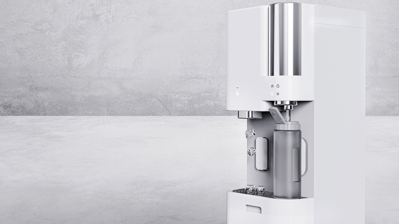 Water purifier，Ice maker，industrial design，source of water，