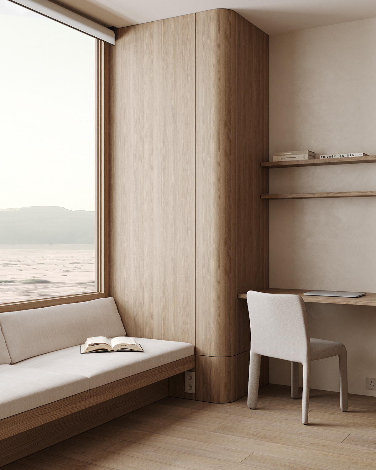 Viktoriya Sreda，Visualization and design，Interior design，Minimalist style，