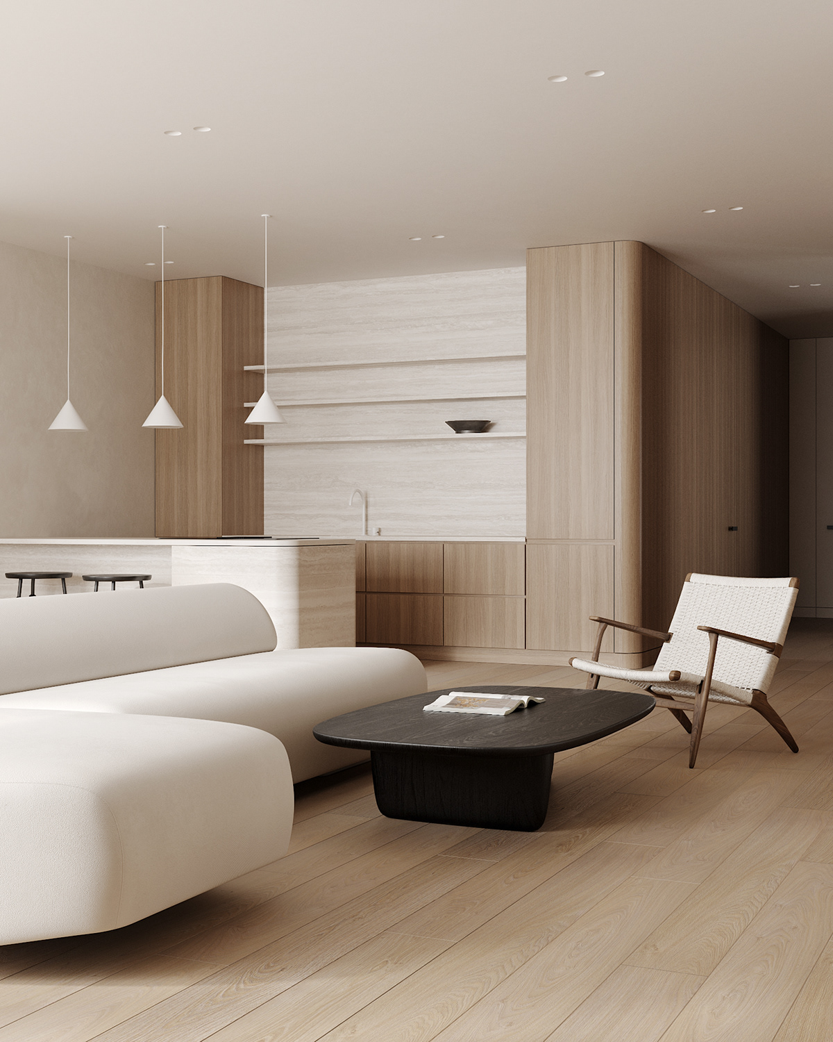Viktoriya Sreda，Visualization and design，Interior design，Minimalist style，