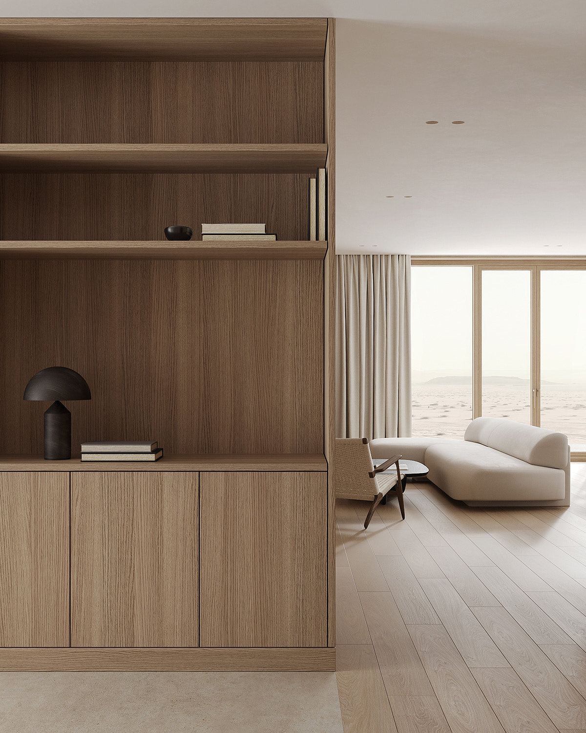Viktoriya Sreda，Visualization and design，Interior design，Minimalist style，