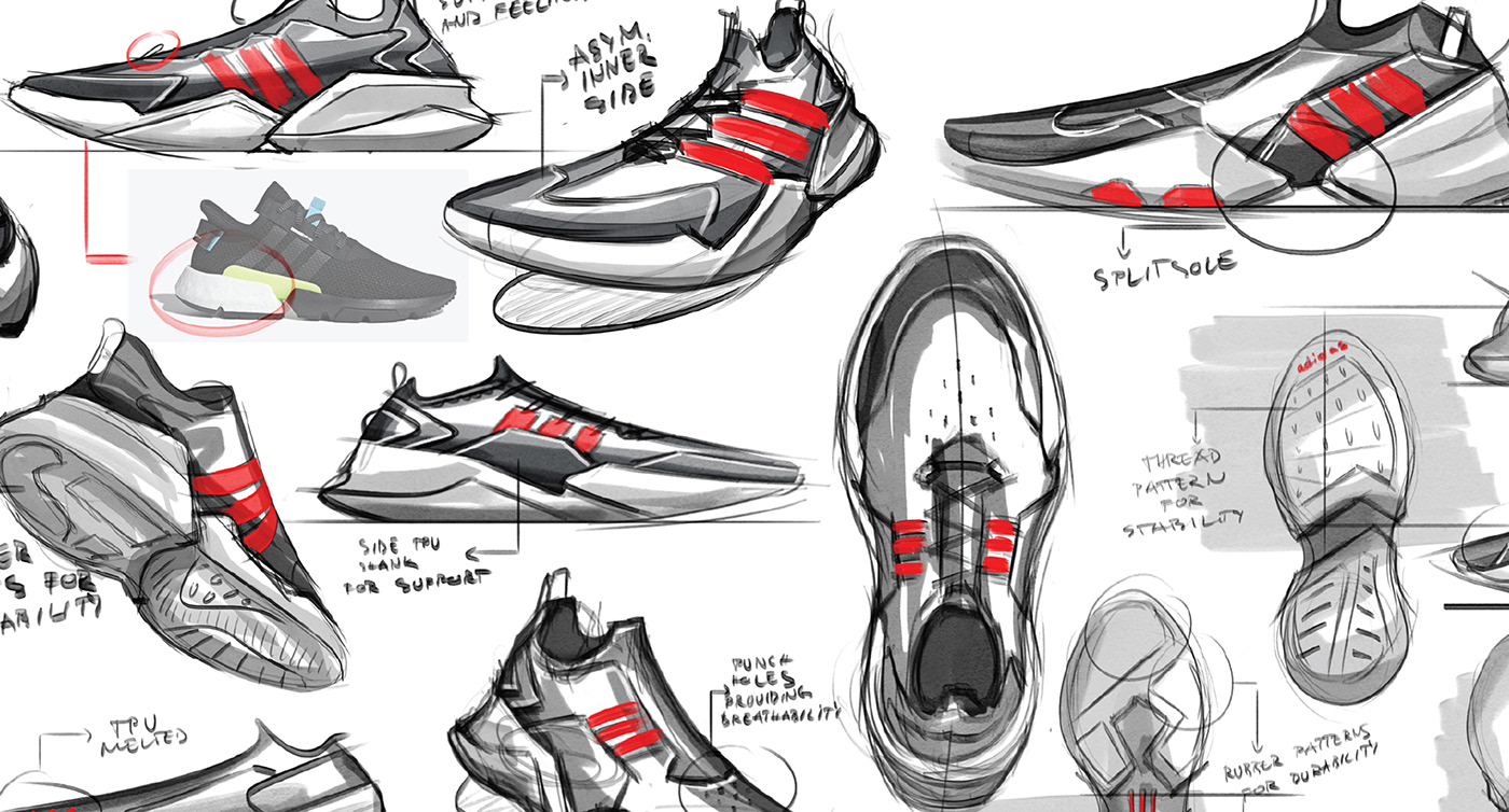 ADIDAS DESIGN TASK，Spasic Territory，Street Style，Flatfoot，Ergonomics，