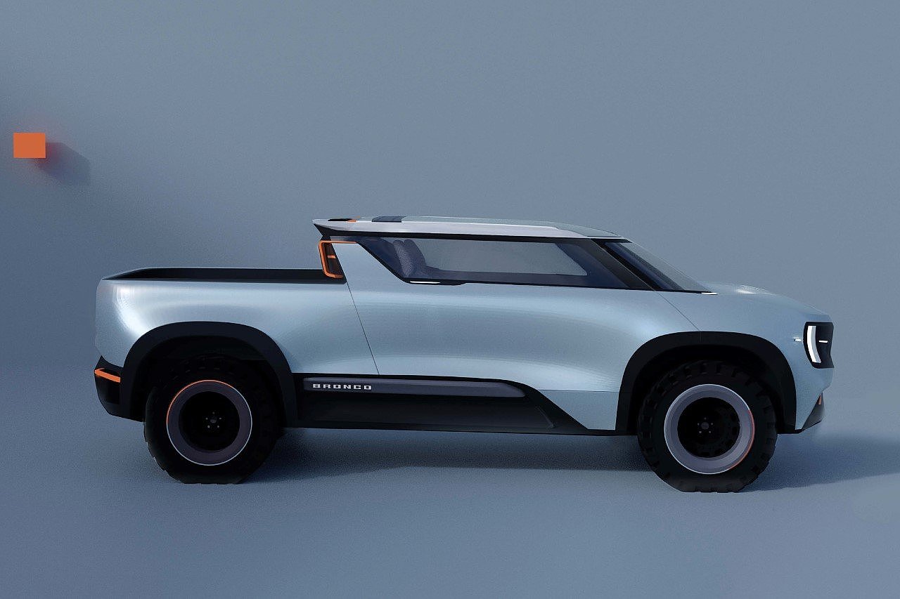 Haoyue Jia，福特Bronco概念车，概念皮卡，汽车设计，流线型设计，