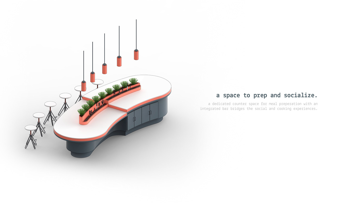 Architecture，indoor，Multifunctional common living space，