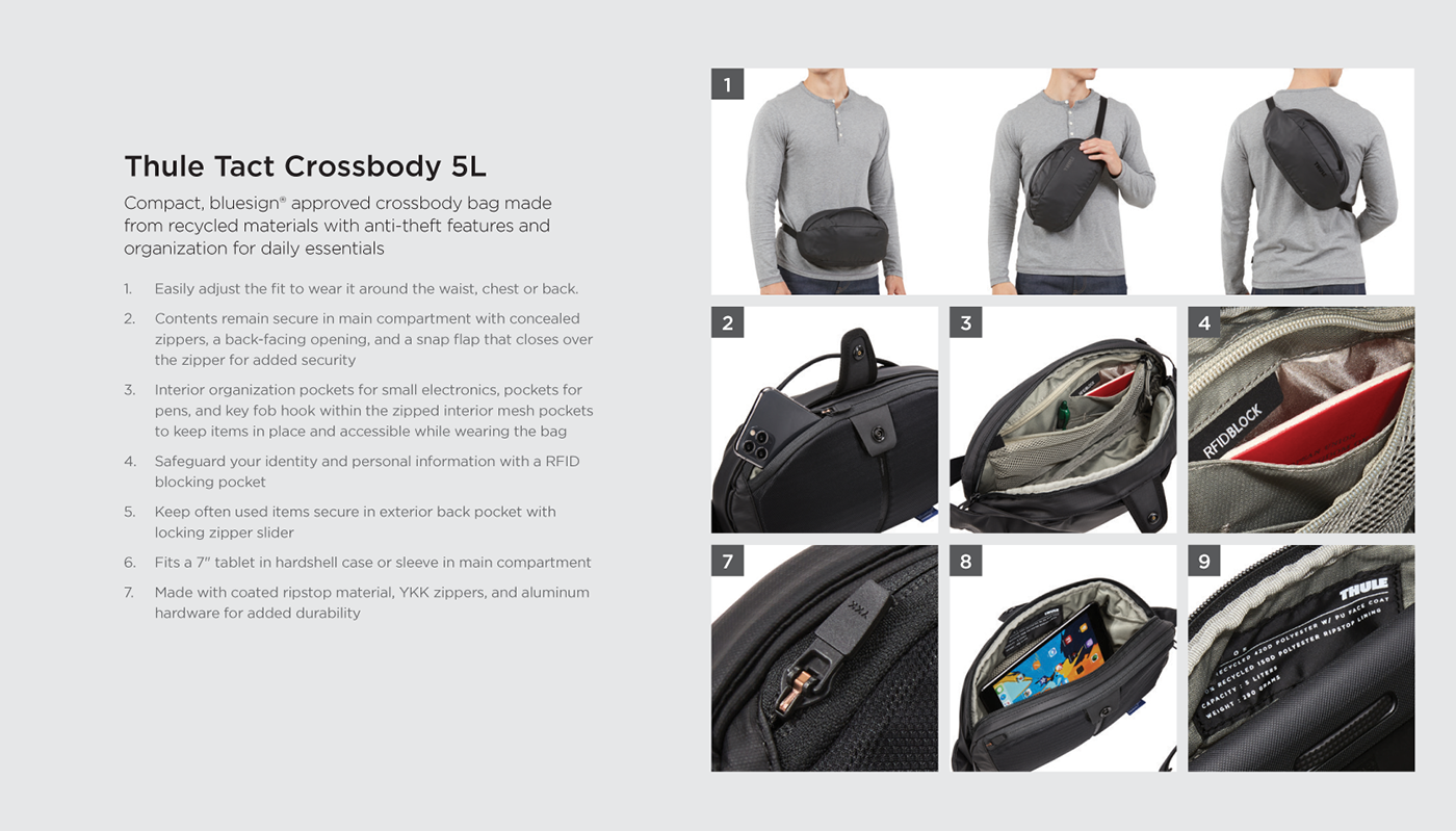 Thule Tact，knapsack，backpack bag，