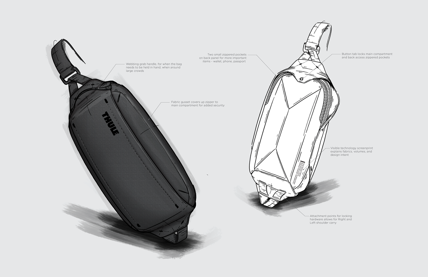 Thule Tact，knapsack，backpack bag，