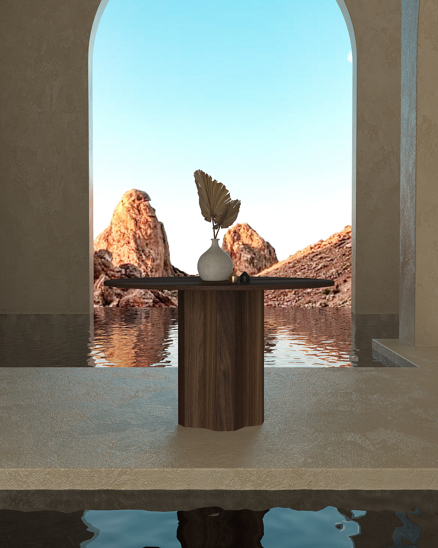 TRAPEZA，Table，geometry，furniture，