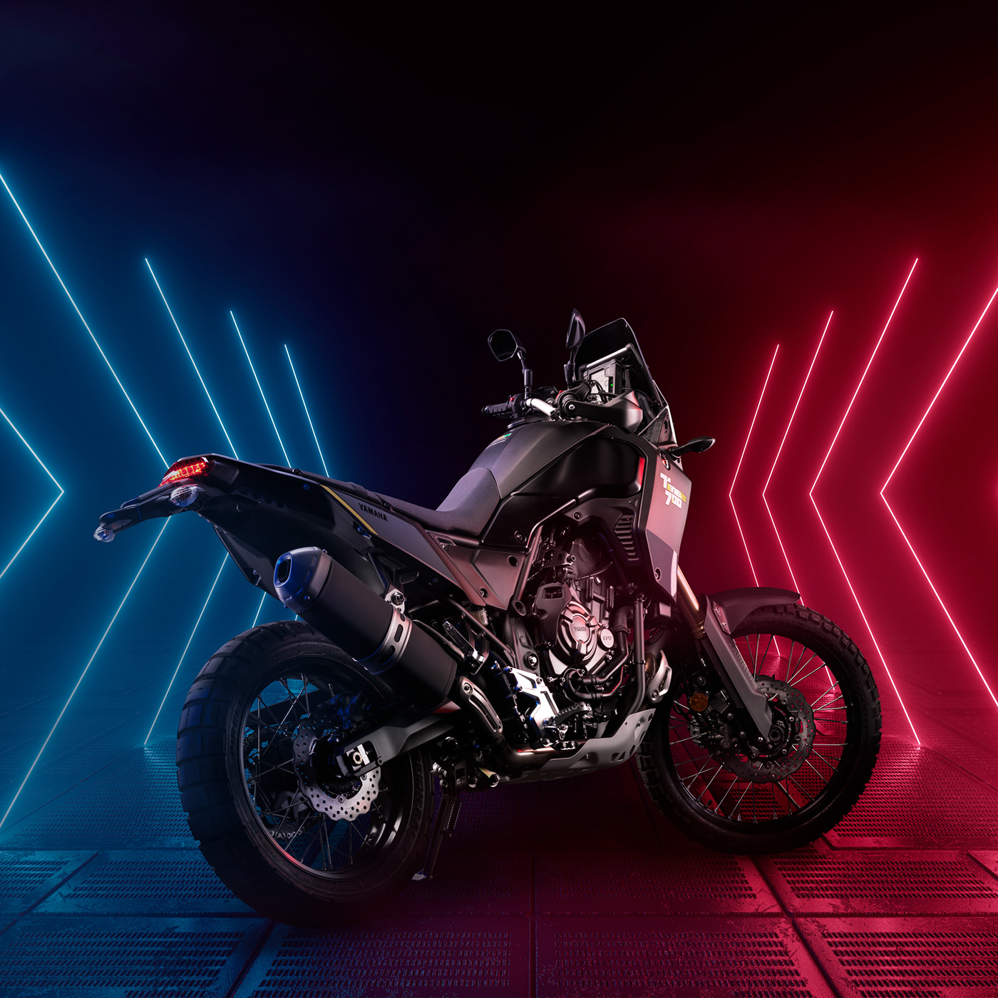 YamahaT700，motorcycle，background，lighting，Photography，