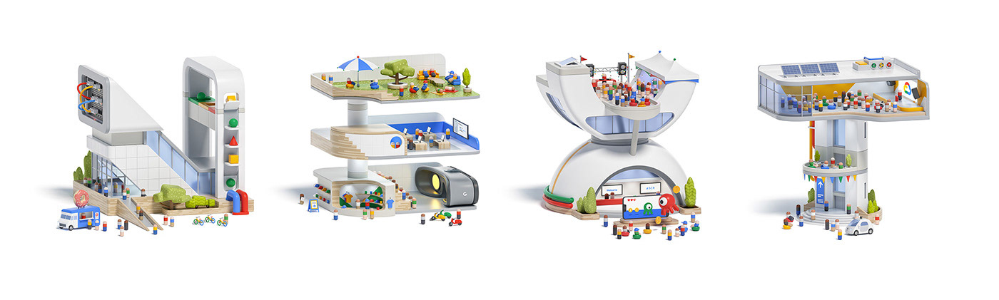 animation，Brand promotion，google，visual effect，