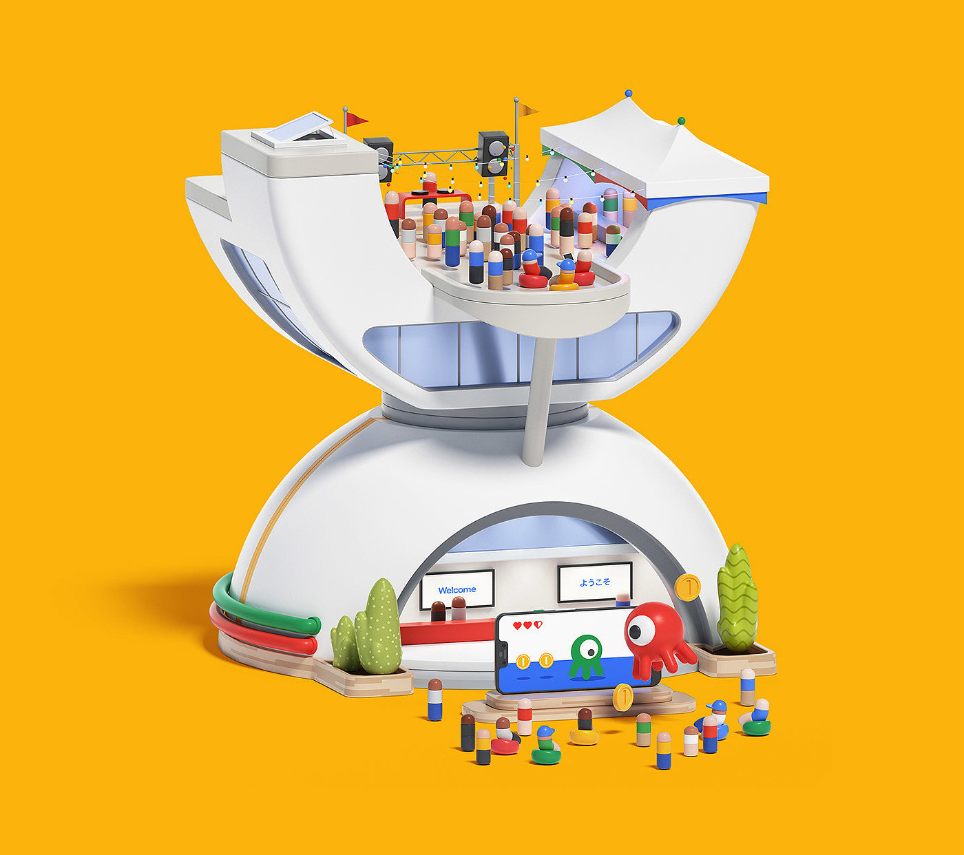 animation，Brand promotion，google，visual effect，