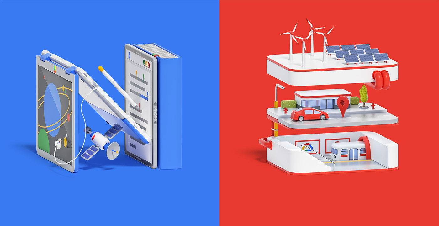 animation，Brand promotion，google，visual effect，