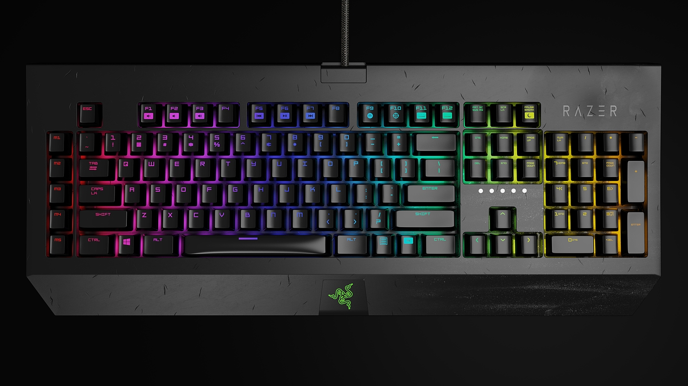 Thunder snake keyboard，Mechanical keyboard，Gaming keyboard，keyboard，Render，