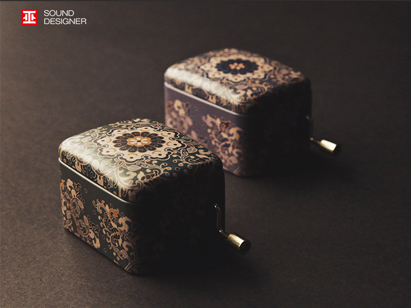 Hand music box，New Year gift，Baoxianghua series，