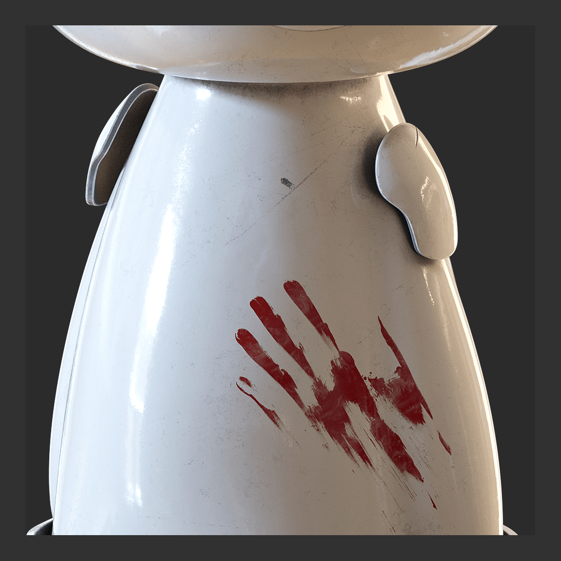 Ceramic doll，Card moving character，cgi，Digital art，