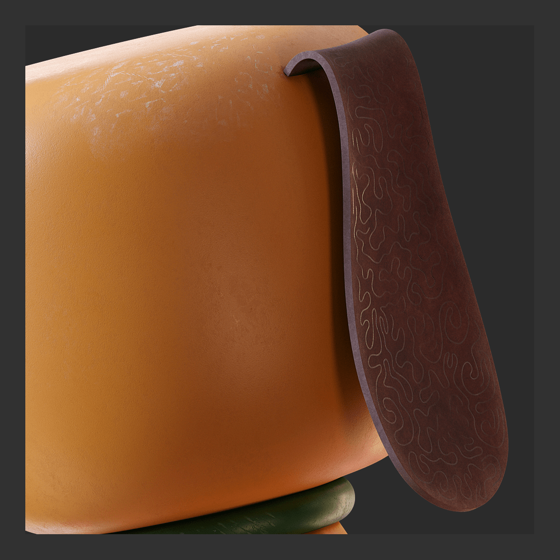 Ceramic doll，Card moving character，cgi，Digital art，