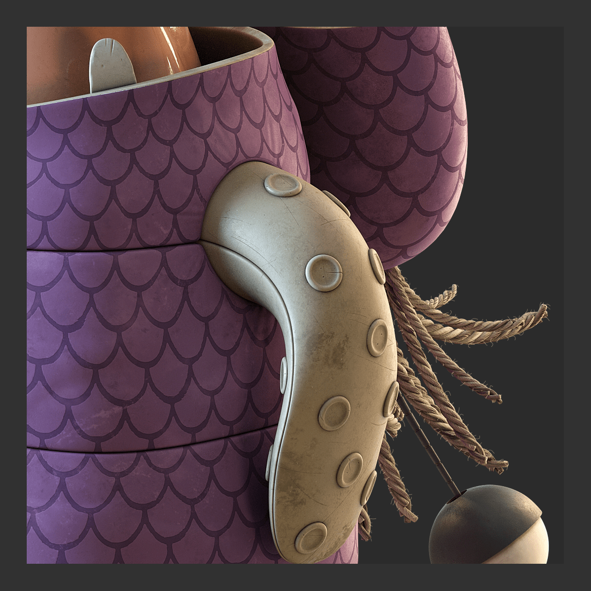 Ceramic doll，Card moving character，cgi，Digital art，