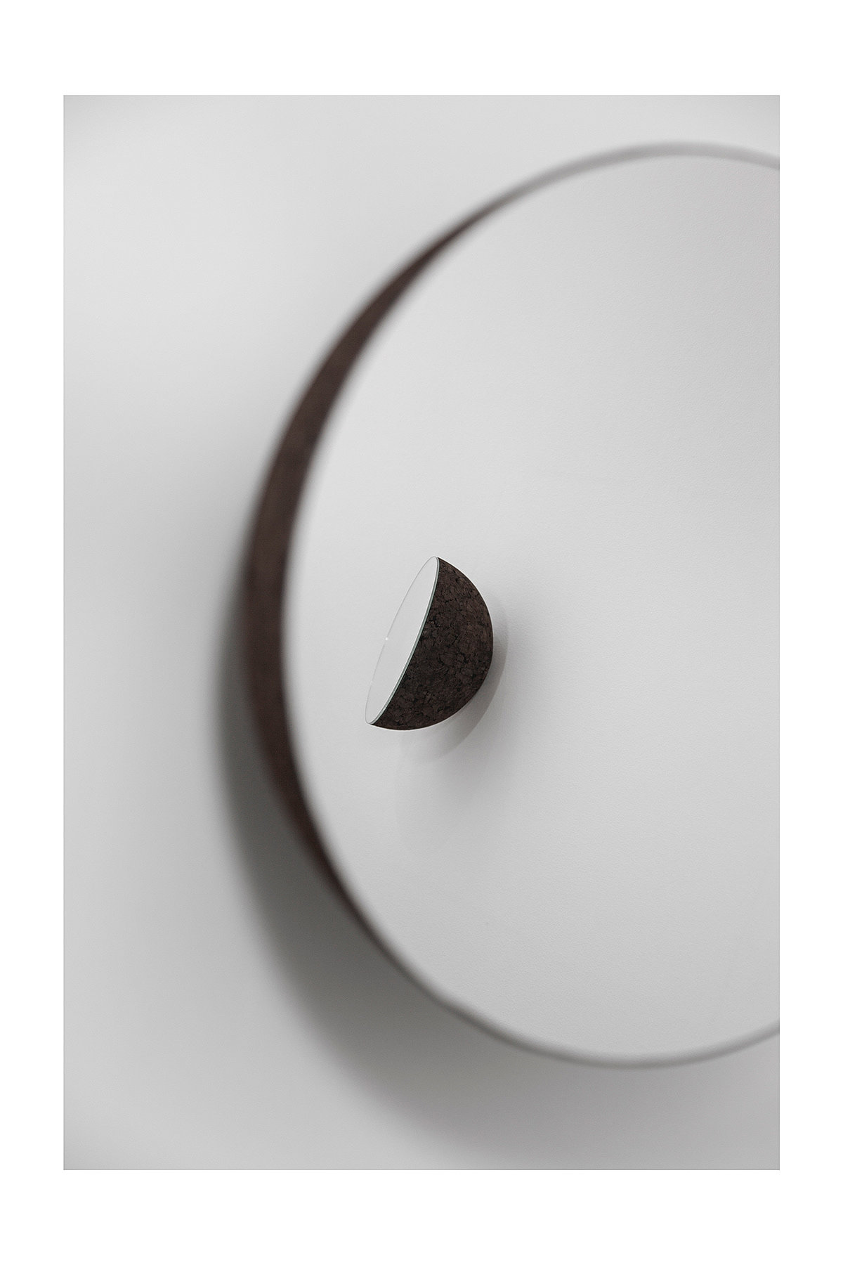mirror，Rotatable，wooden ，Semicircle，