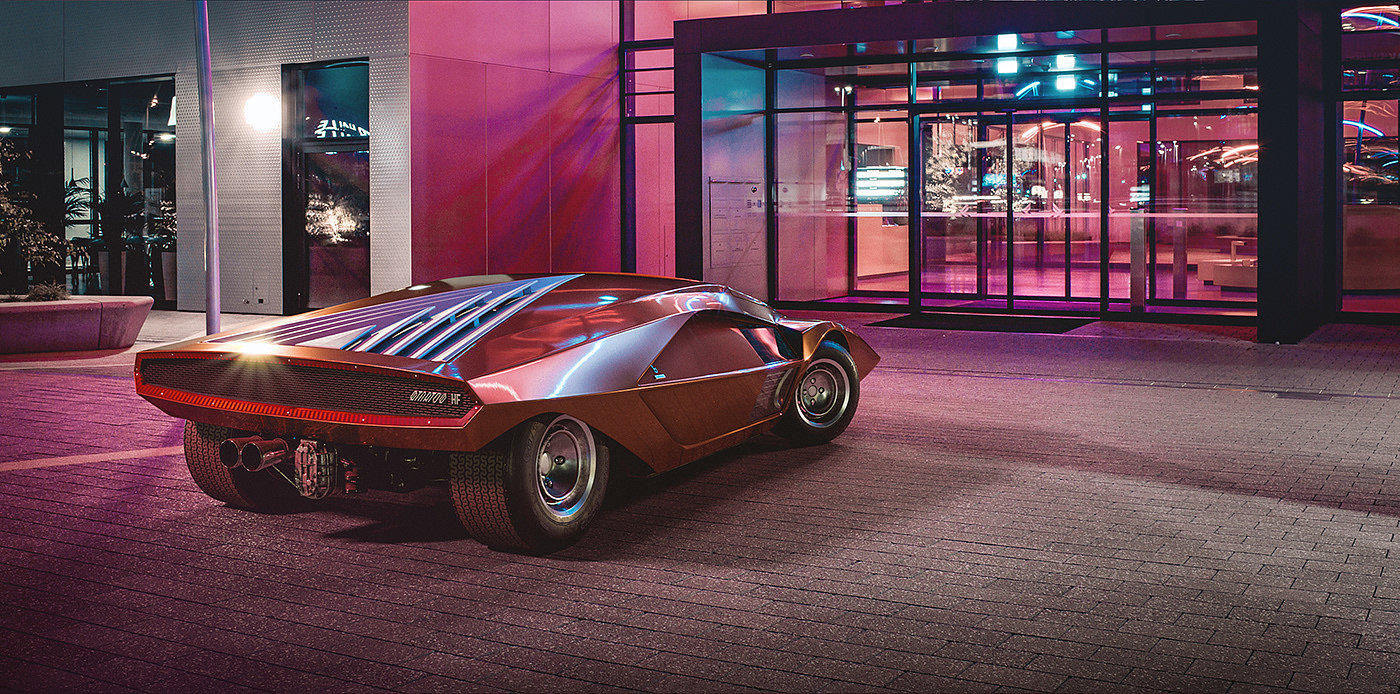 automobile，Marcello Gandini，corona，Render，