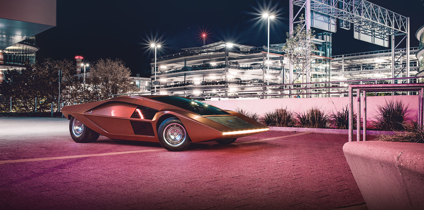 automobile，Marcello Gandini，corona，Render，