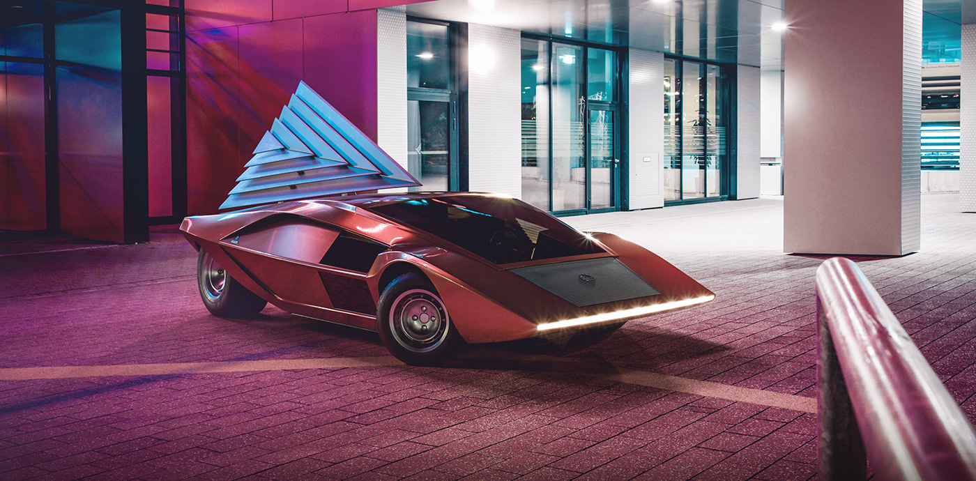 automobile，Marcello Gandini，corona，Render，