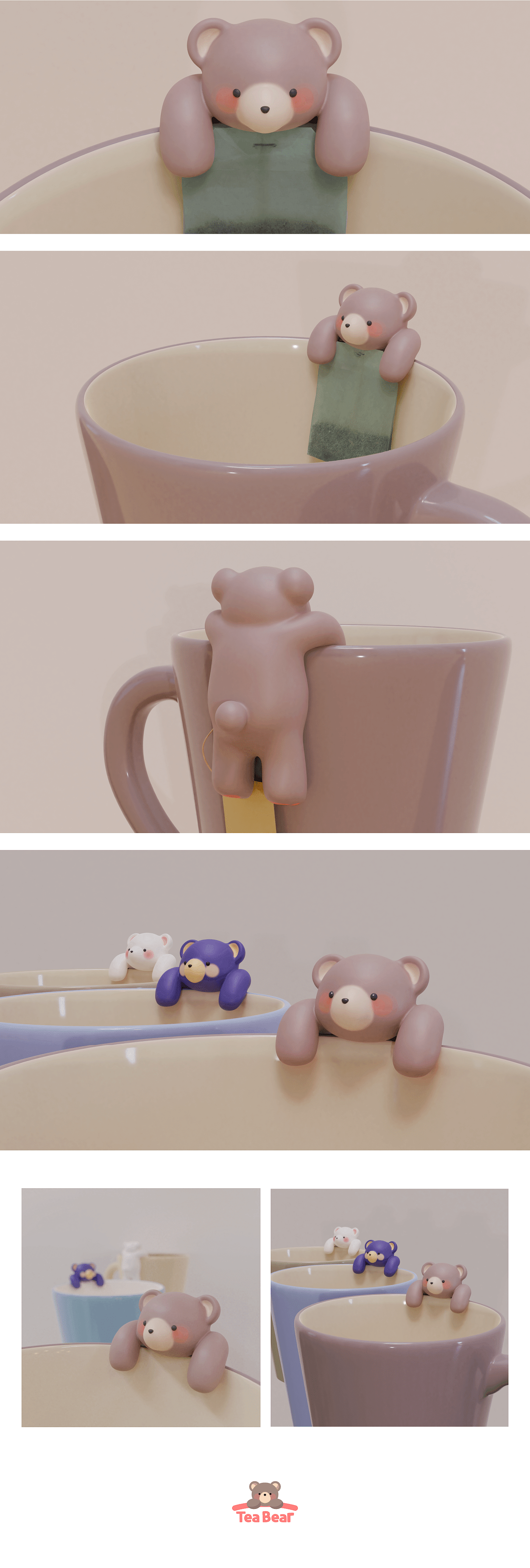 Tea Bear，teacup，Graduation project，