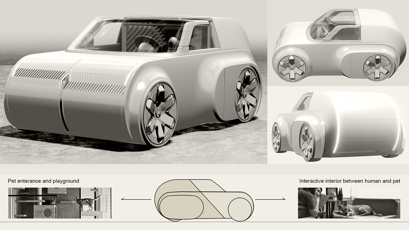 renault，Pets，Automobile design，Concept Car，traffic，