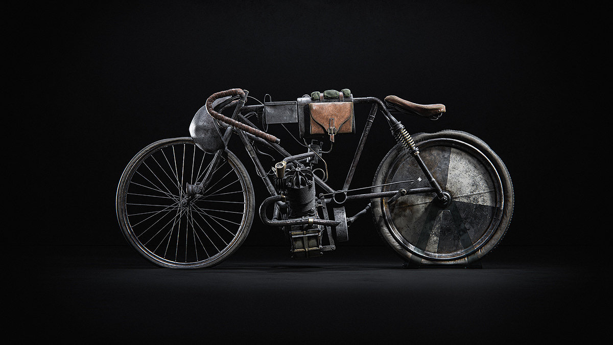 Bicycle，concept，prototype，industrial design，Retro，