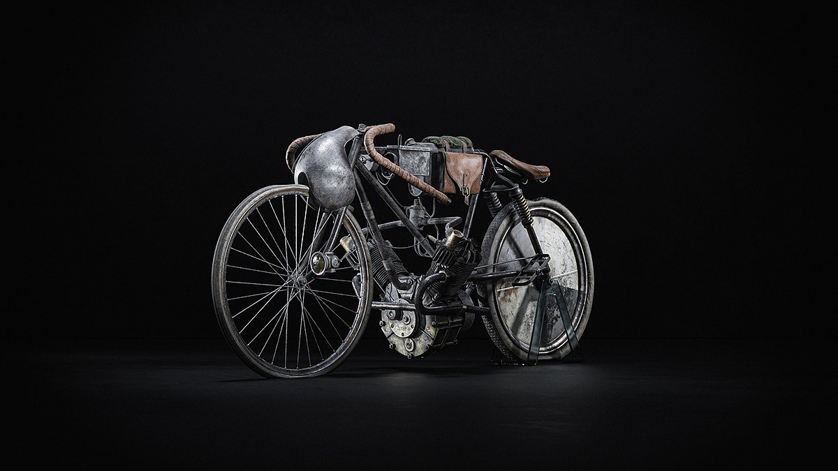 Bicycle，concept，prototype，industrial design，Retro，