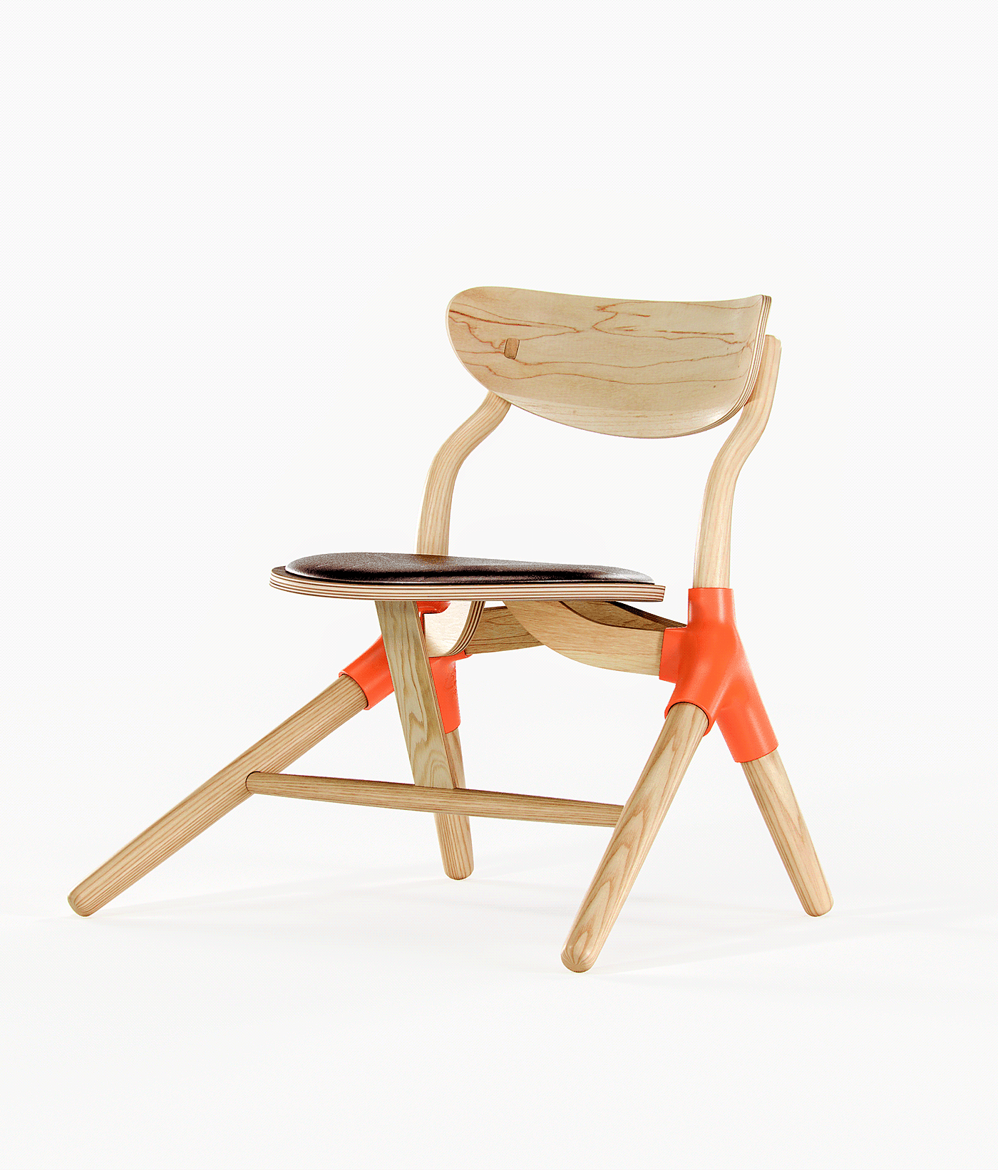 chair，Plastic，wood，3d，furniture design ，