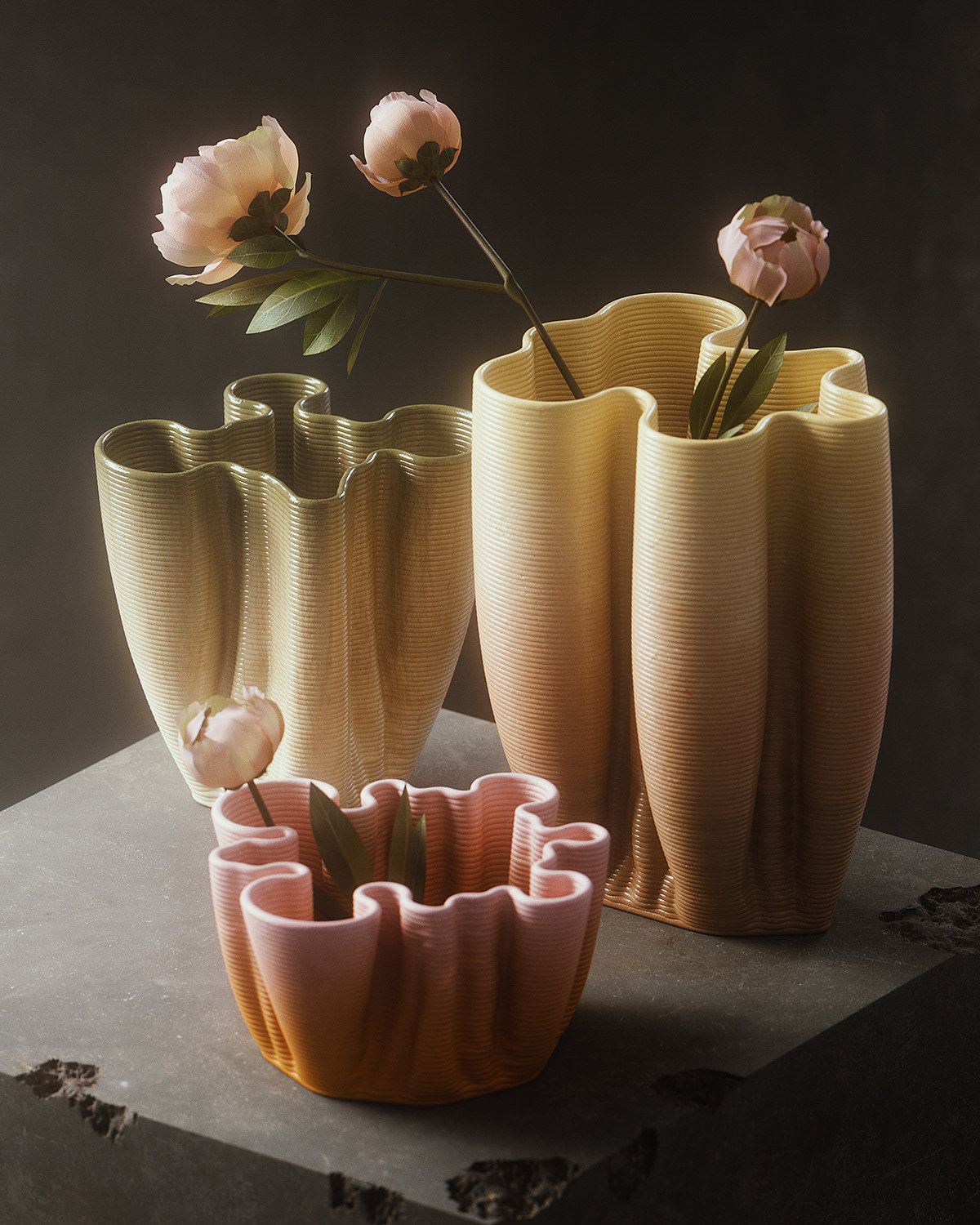 3D printing，product design，vase，