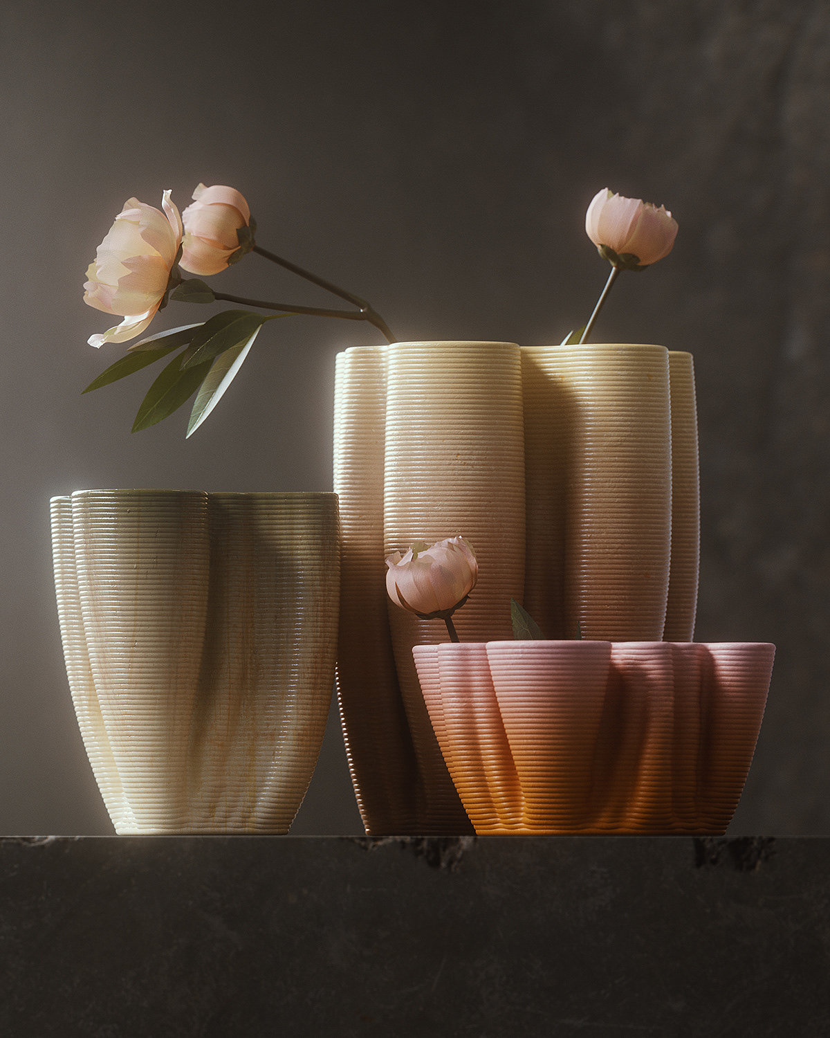 3D printing，product design，vase，