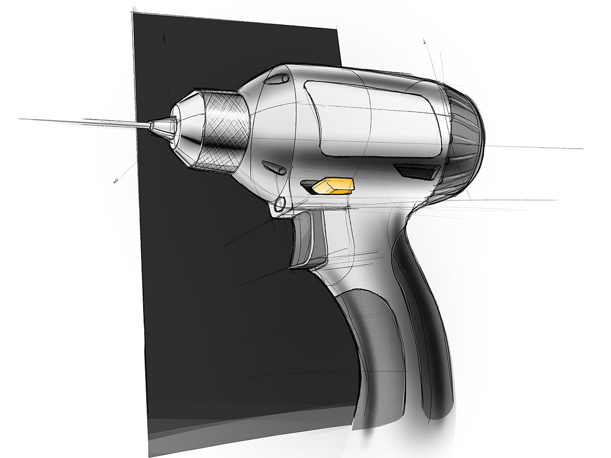 Hand drawn，Industrial design sketch，