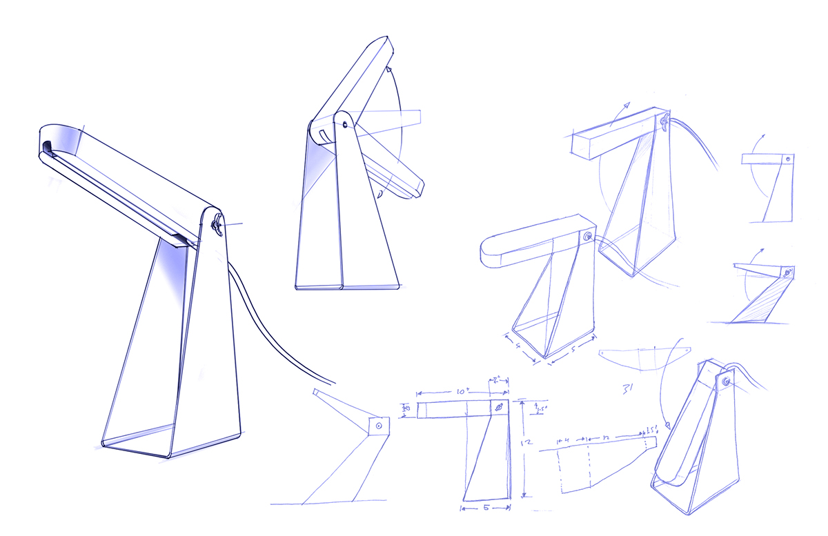 Hand drawn，Industrial design sketch，