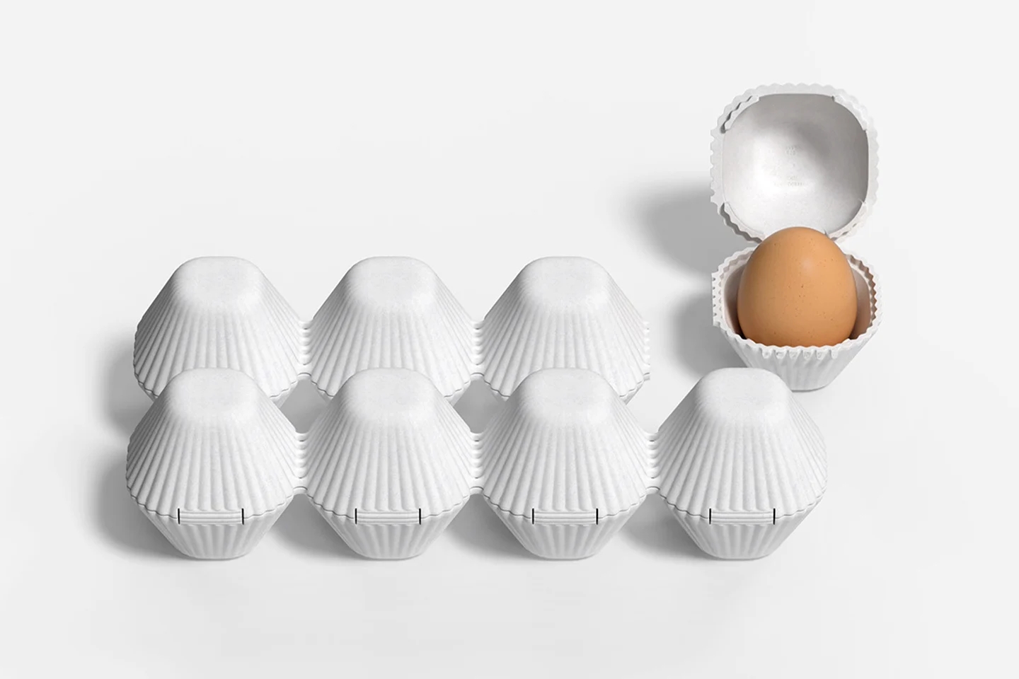 sustainable，packing design，egg，Foam paper，